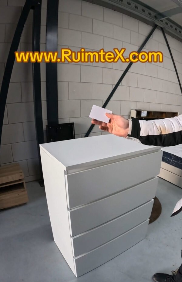 Lade Kast met 4 Lade en verborgen ruimte en smartlock afmeting 80X100 - Afbeelding 3