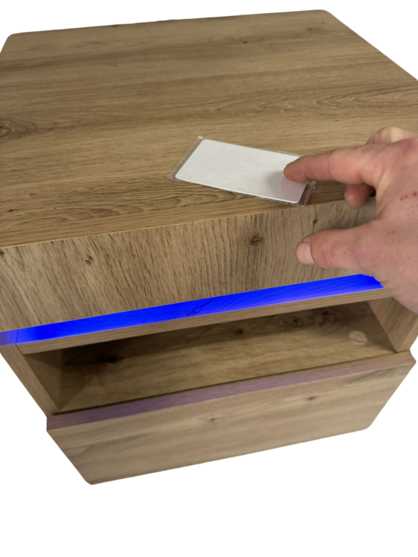 Nachtkastjes LED-verlichting met verborgen ruimte en smartlock/ 1 lade - Afbeelding 4