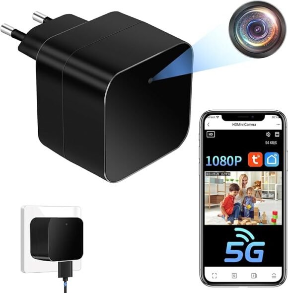 RuimteX Spionagecamera, wifi, 5G, verborgen mini-camera, USB-oplader, draadloos, 1080p HD, bewegingsdetectie, bewakingscamera, Tuyasmart app-besturing - Afbeelding 7