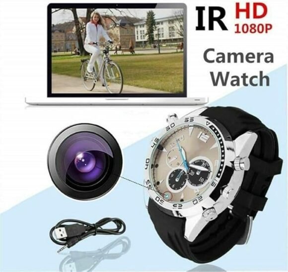 Horloge met Mini Spion Verborgen Draagbare Camera - FHD 1080P Veilige Spionage Camera met 32G voor zakelijke handlungen/Journalisteninterviews/Korte Usw Video's Thuis Opnemen