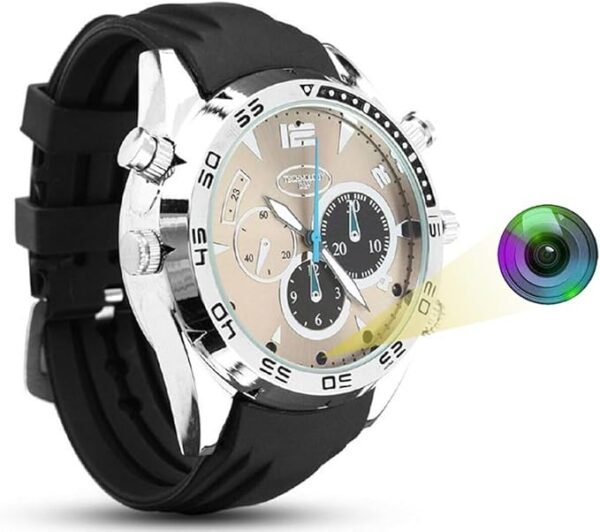 Horloge met Mini Spion Verborgen Draagbare Camera - FHD 1080P Veilige Spionage Camera met 32G voor zakelijke Journalisteninterviews/Korte Video's Thuis Opnemen - Afbeelding 3