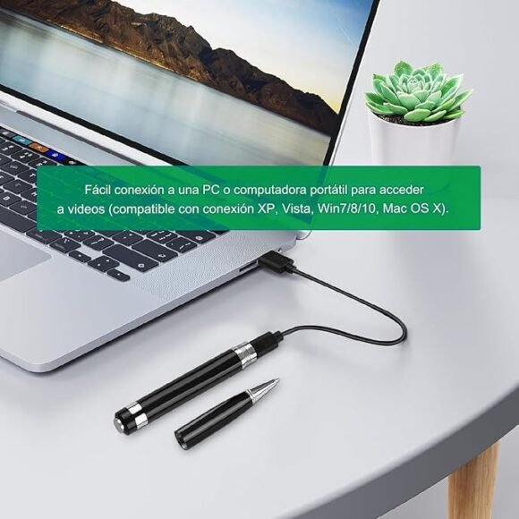 RuimteX Oplaadbare spionagecamera pen 1080p HD met 32GB Micro SD-kaart, verborgen - Afbeelding 5