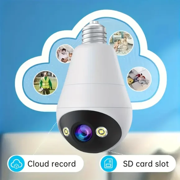 Bolvormige WiFi PTZ Camera, Indoor 1296p HD Resolutie Nachtzicht, Twee-Weg Audio, Slimme Bewegingsdetectie, 360° Pan-Tilt, App Besturing, Audio- en Bewegingswaarschuwingen, Geen Batterij, Hardwired 110V/220V - Afbeelding 5