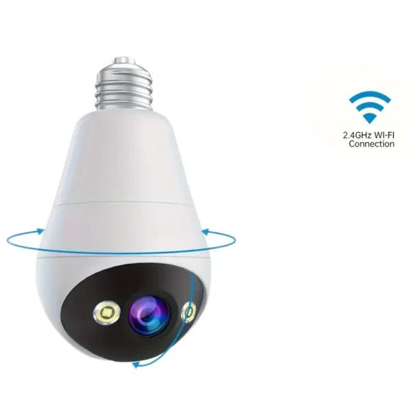 Bolvormige WiFi PTZ Camera, Indoor 1296p HD Resolutie Nachtzicht, Twee-Weg Audio, Slimme Bewegingsdetectie, 360° Pan-Tilt, App Besturing, Audio- en Bewegingswaarschuwingen, Geen Batterij, Hardwired 110V/220V - Afbeelding 9