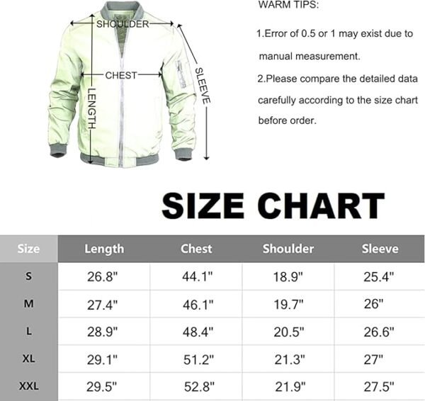 Bomberjack voor heren Lichtgewicht windjack Casual bovenkleding Sportkleding - Afbeelding 10