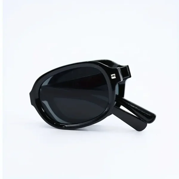 Trendy ovale opvouwbare bril, frame van polycarbonaat met AC-lens, gradientkleur voor hiking en outdoor activiteiten, unisex modebril