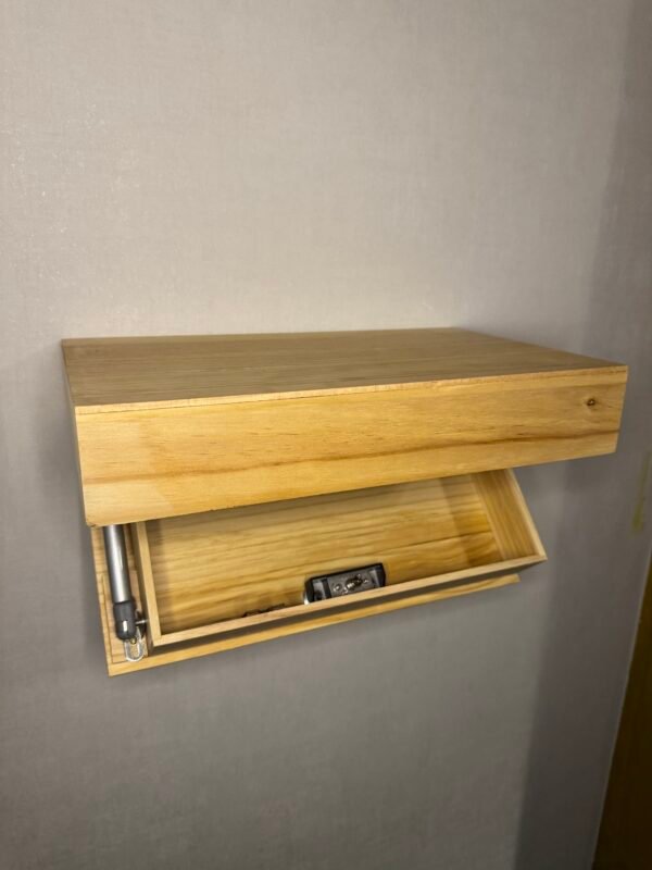 wandplank met verborgen ruimte en smartlock - Afbeelding 6