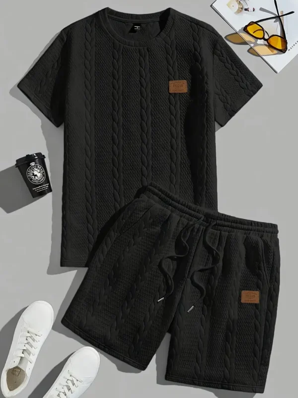 Zomer set, Heren Casual Sport Fitness Outfit - Afbeelding 3