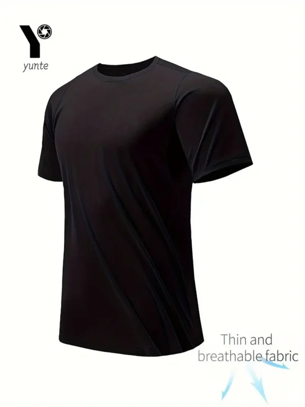 12st Heren Lichtgewicht Sneldrogende Ronde Hals T-shirts - Afbeelding 5